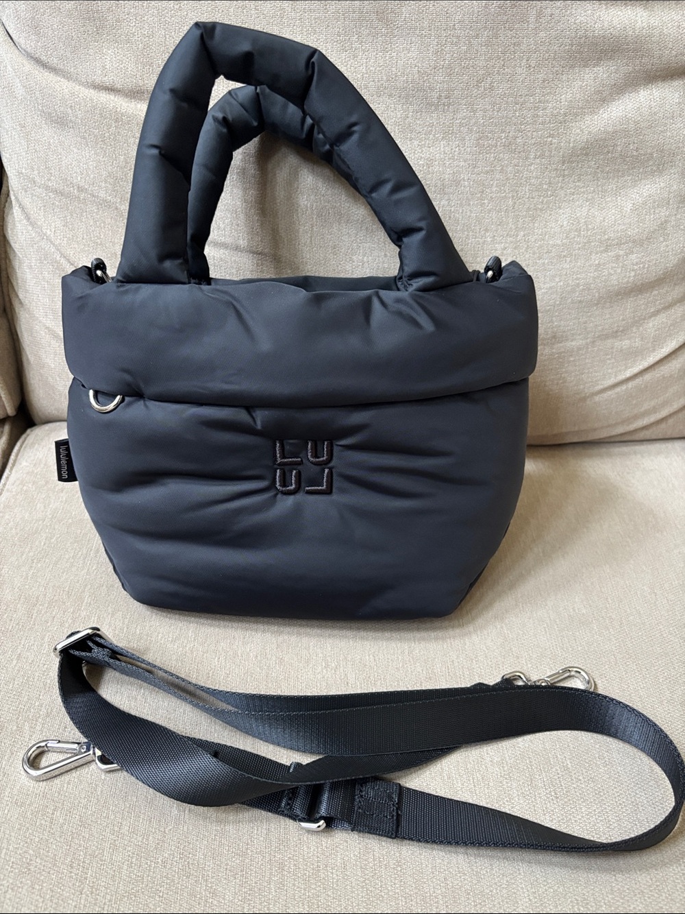 Lululemon athletica  Quilted Puffer Tote Bag with Removable Strap